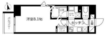 スカイコート蔵前2 1403 間取り図