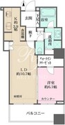 東京パークタワー 1409 間取り図