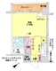 HF八丁堀レジデンス2 1006 間取り図