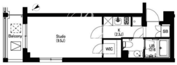 エスティメゾン武蔵小山2 506 間取り図