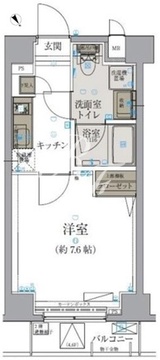 リヴシティ本郷 302 間取り図