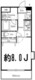 ドゥーエ西大島2 608 間取り図