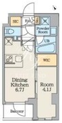クレストコート南長崎 503 間取り図