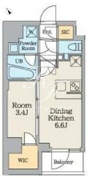 クレストコート南長崎 304 間取り図