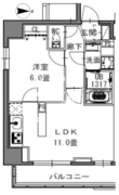 エスレジデンス新御徒町ウエスト 201 間取り図