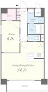 ウェルスコート錦糸町 401 間取り図