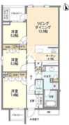 ザ・パークハウス広尾羽澤 313 間取り図