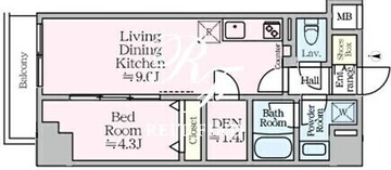 アイルプレミアム東京西新井 603 間取り図