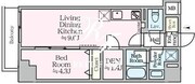 アイルプレミアム東京西新井 803 間取り図