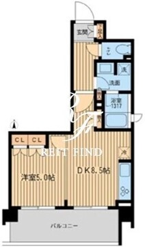 ブレス上池袋 503 間取り図