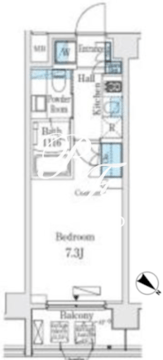 ライズ代々木3 403 間取り図