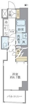 プルミエ市谷薬王寺 501 間取り図