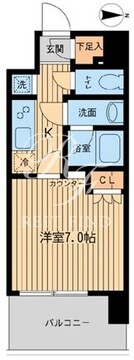 エルシア五反田 602 間取り図