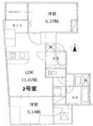 エスレジデンス日本橋浜町 1202 間取り図