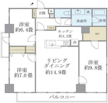 KDXレジデンス秋葉原 901 間取り図