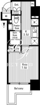 セレニティコート虎ノ門 1201 間取り図