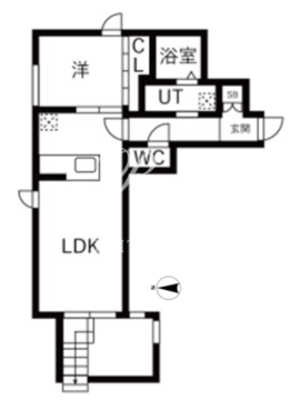 シエル中野坂上 103 間取り図