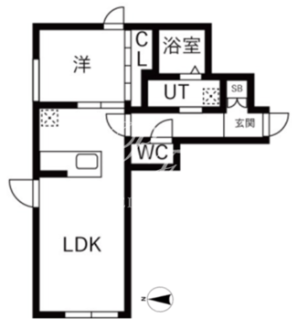 シエル中野坂上 203 間取り図