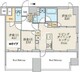 クレストコート北千住レジデンス 1102 間取り図