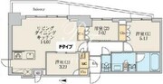 クレストコート北千住レジデンス 1103 間取り図