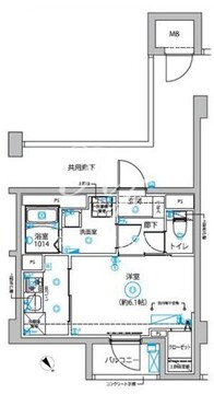 ディップス西新井 101 間取り図