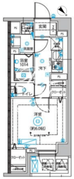 ディップス西新井 204 間取り図
