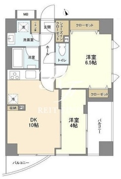 パークフラッツ芝浦 1104 間取り図