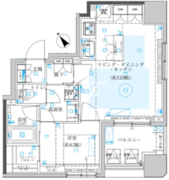 クレイシア日本橋水天宮前 502 間取り図
