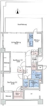シティスパイア池上 501 間取り図