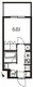 アジールコート東大井 413 間取り図