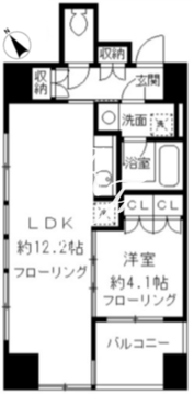 ルフィット神宮北参道 203 間取り図