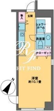 カスタリア水天宮 207 間取り図