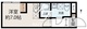 フラット富久町 301 間取り図