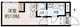 フラット富久町 401 間取り図