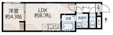 フラット富久町 103 間取り図