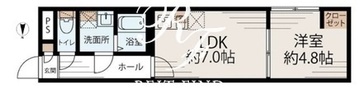 フラット富久町 304 間取り図
