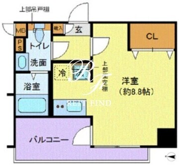 ディアレイシャス木場公園 803 間取り図