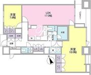 愛宕ビューアパートメント 1505 間取り図