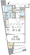 リビオレゾン千代田岩本町ルジェンテ 501 間取り図