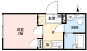 シエル上北沢 101 間取り図