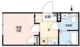 シエル上北沢 201 間取り図