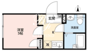 シエル上北沢 301 間取り図
