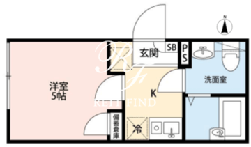 シエル上北沢 301 間取り図