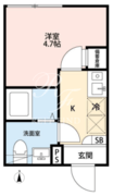 シエル上北沢 103 間取り図