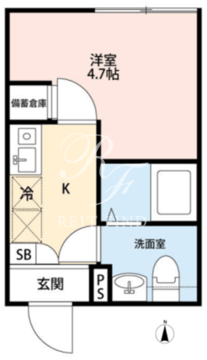 シエル上北沢 104 間取り図