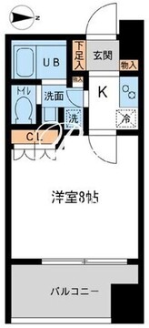 サンフル押上1 701 間取り図