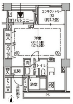 東雲キャナルコートCODAN 15-403 間取り図