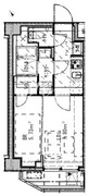 ジェノヴィア北千住 701 間取り図