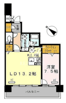 ロイヤルパークス豊洲 421 間取り図