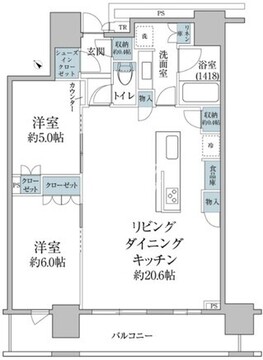 ブリリアザタワー東京八重洲アベニュー 510 間取り図